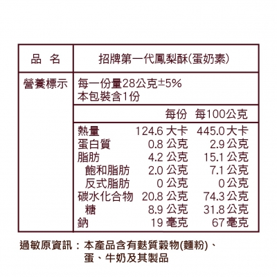 第一代鳳梨酥