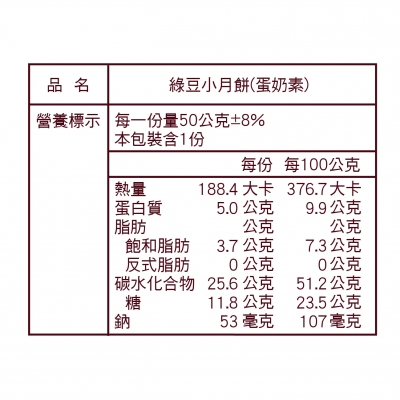 綠豆小月餅